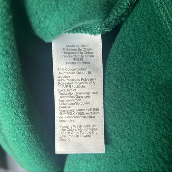J.Crew factory mock neck sweatshirt, green women size extra small - Picture 4 of 11